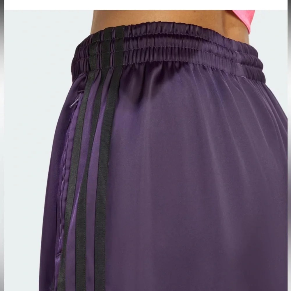 Adidas Adicolor Purple Satin Wide-leg Track Pants - Picture 9 of 9